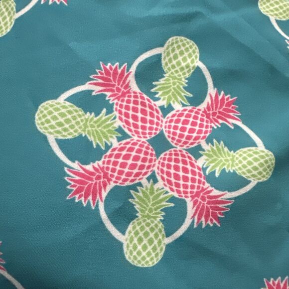 Crown & Ivy Golf Skort Skirt sz 10 Turquoise Pineapple Pocket Built In Short New - Picture 5 of 9